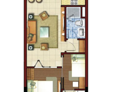 Cần bán căn hộ chung cư Lucky Dragon, 2pn, 1 wc, 50m2, giá 1 tỷ 350. LH 0930920602