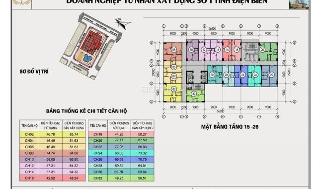 Bán căn hộ chung cư Mường Thanh Việt Trì - 14 tr/m2