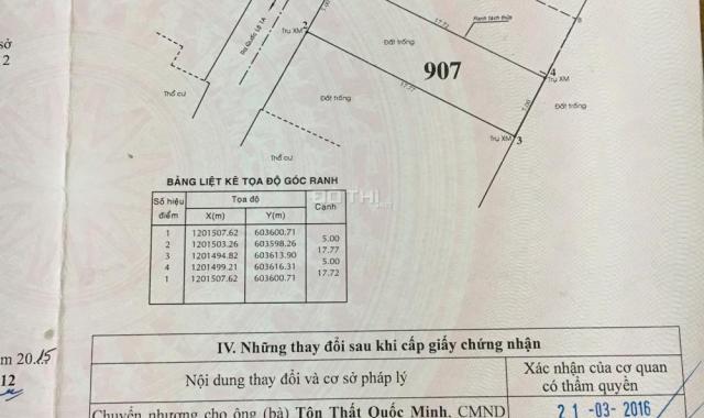 Bán đất An Phú Đông, Q12, TPHCM. DT 88.7m2 giá 1.45 tỷ