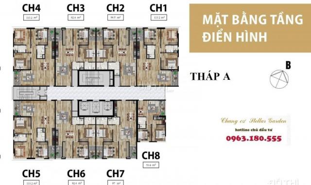 Bán căn hộ chung cư tại dự án Stellar Palace 35 Lê Văn Thiêm - Diện tích 53,2 - 91,7 - 112,2 m2
