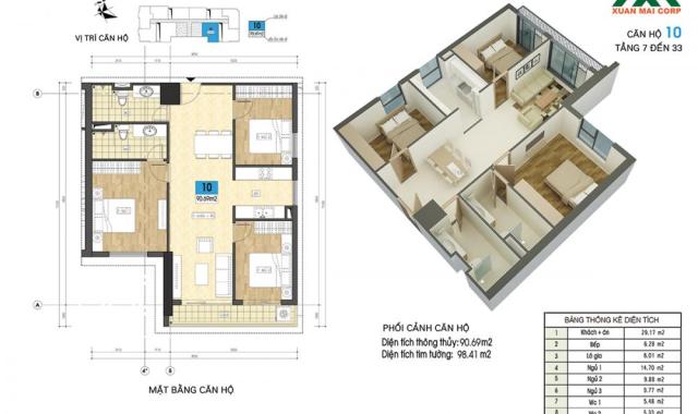 Cực hot, chiết khấu ngay 40 triệu khi mua chung cư Xuân Mai Riv