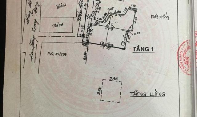 Bán nhà cấp 4 lửng hẻm 3m Quang Trung, phường 8, Q. Gò Vấp, DT đất CN 67m2, giá 2 tỷ đồng