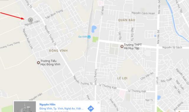 Bán đất phường Đông Vĩnh- Vinh- Hướng Đông Bắc- Giá: 5.5 triệu/m2- DT: 111,5 m2