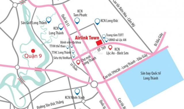 Bán đất mặt tiền đường rộng 60m vào cổng sân bay Long Thành – Chỉ 375tr/nền/100m2
