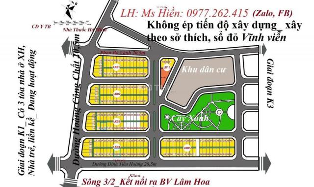 Độc quyền phân phối lô góc nhìn công viên tại dự án 379 Thái Bình. LH: 0977.262.415 zalo, facebook