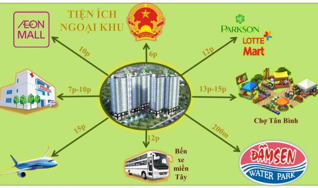 Mở bán đợt cuối 50 căn đẹp nhất chung cư Khuông Việt Đầm Sen, LH chủ đầu tư 0922271555