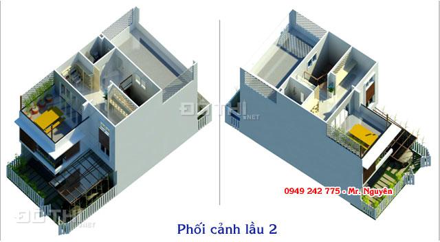 Dự án 65 căn nhà 2 lầu view sông Sài Gòn giá 3,8 tỷ/căn/100m2, đối diện khu bt quận Bình Thạnh