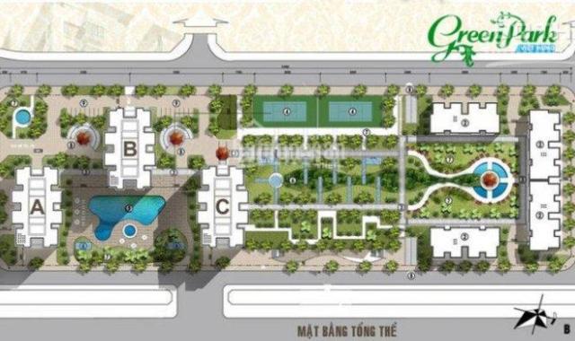 Chỉ với 500tr sở hữu căn hộ cao cấp Green Park CT15 khu đô thị Việt Hưng, có bể bơi, sân tennis