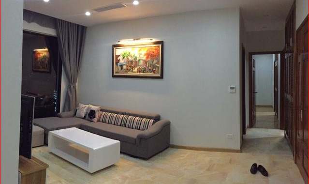 Cho thuê căn hộ M3- M4 Nguyễn Chí Thanh, DT 122m2, 3 phòng ngủ, đủ đồ, giá 13 tr/th. 0936 381 602