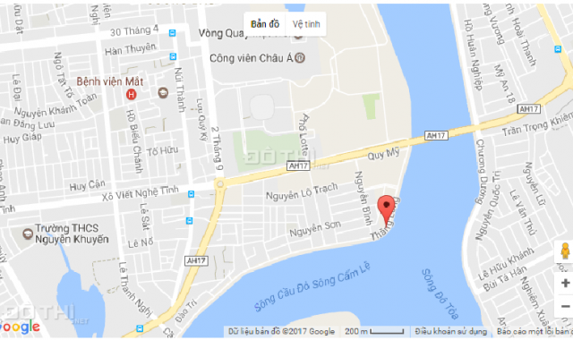 Đất biệt thự ven sông Hàn trung tâm Q.Hải Châu, TP Đà Nẵng chỉ 3.4 tỷ/nền