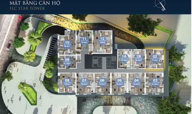 Tôi chính chủ cần bán gấp căn hộ CC 2PN dự án FLC Star Tower Hà Đông, giá 1.5 tỷ