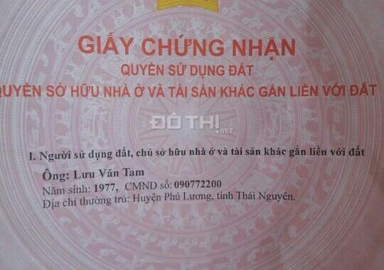 Bán lô đất thuộc tổ 1 P.Tân Long, TP.Thái Nguyên