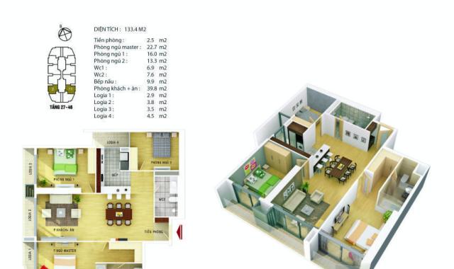 Bán căn hộ chung cư tại dự án Discovery Complex, Cầu Giấy, Hà Nội, giá CĐT 36 triệu/m²