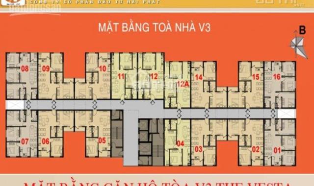 Bán căn hộ chung cư The Vesta - Hà Đông chỉ từ 14.5tr/m2 nhận nhà ở ngay trong tháng 7/2017