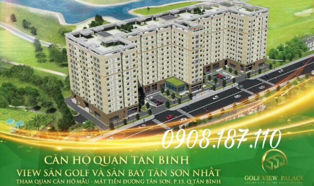 Căn hộ ngay sân golf Tân Sơn Nhất, giá chỉ 20 triệu/m2. LH: 0908187110