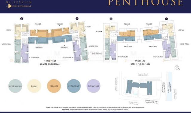 Suất nội bộ 10 căn penthouse Millennium đẳng cấp view sông Bến Nghé, ck 8% từ cdt: 0906 826 278