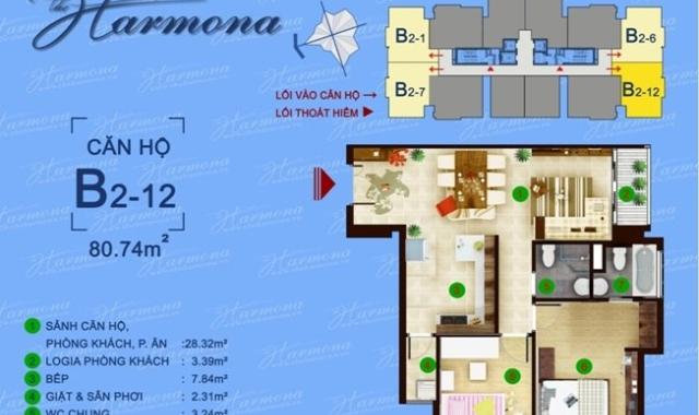 Bán căn hộ Harmona sang trọng ngay trung tâm, quận Tân Bình, LH 0931.072.599