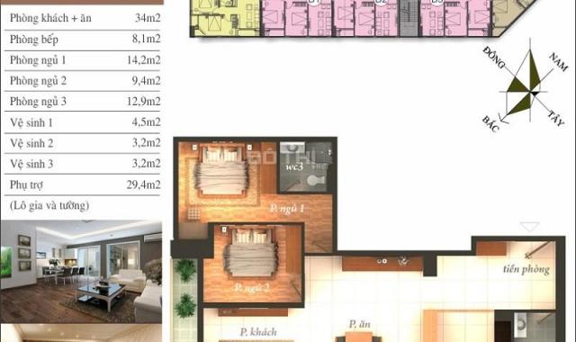 Bán chung cư Hà Đông Park View, giá chỉ từ 10.8tr/m2, LH 0902121222. Nhận nhà ở ngay