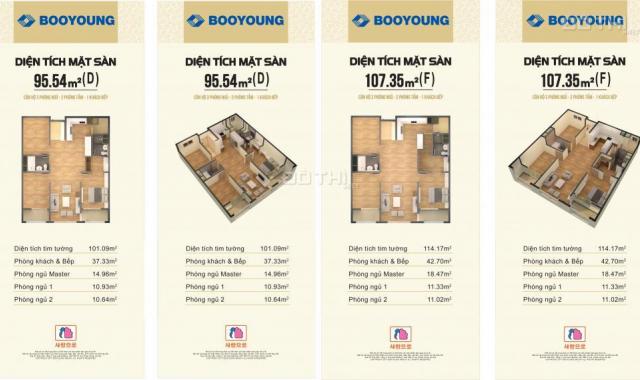 Bảng giá chung cư Booyoung Vina, Mỗ Lao, Hà Đông - Từ 2.2 tỷ
