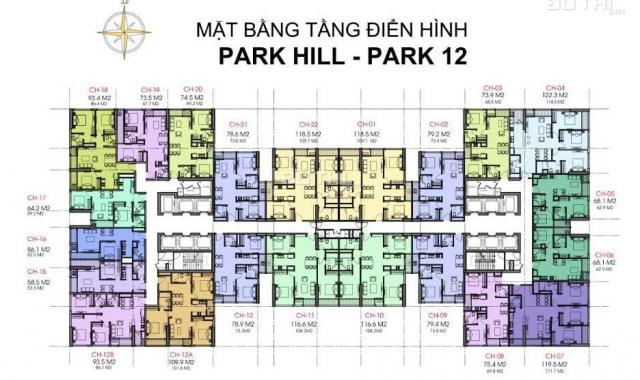 Cần bán cắt lỗ căn 1612B Park 12 93.5m2, 3PN, ban công ĐN, giá 3.7 tỷ/căn hộ, LH: 0166 550 4276