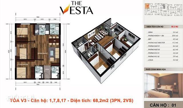 Sàn Hải Phát - Phân phối căn hộ chung cư V3 The Vesta Phú Lãm, Hà Đông