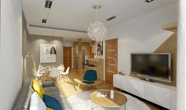 Cho thuê căn hộ CC Vinhomes Nguyễn Chí Thanh, 55m2 thiết kế 1 phòng ngủ, 2Wc, đủ đồ, 20 triệu/th