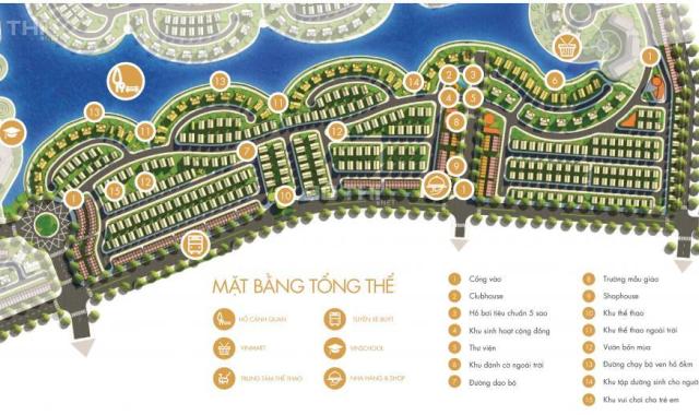 Biệt thự đơn lập Vinhomes Thăng Long view hồ 10 ha, diện tích = 433.85 m2, DT xây dựng = 340.69 m2