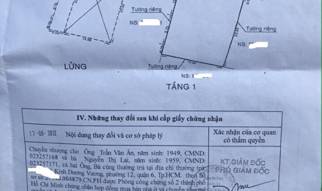 Án nhà xưởng tại đường Hương Lộ 2, Phường Bình Trị Đông A, Bình Tân, TP. HCM, DT: 500m2 giá 13 tỷ