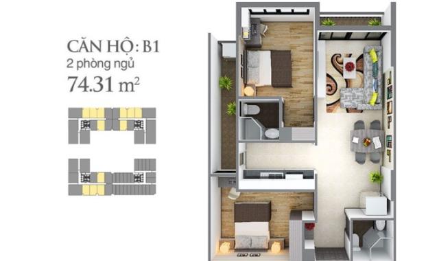 Cần bán 2 căn oficetel Sky Center, ngay phi trường Tân Sơn Nhất, nhà mới 100%, LH: 0908207092