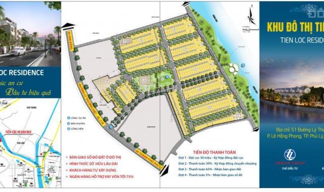 Bán đất tại dự án Tiến Lộc Residential, Phủ Lý, Hà Nam diện tích 90m2 giá 4 triệu/m²