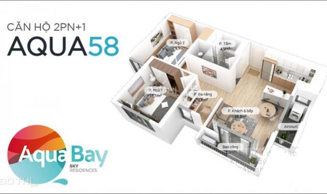 Cần bán chung cư Aquabay 58m2 tầng trung, view vịnh Aquabay