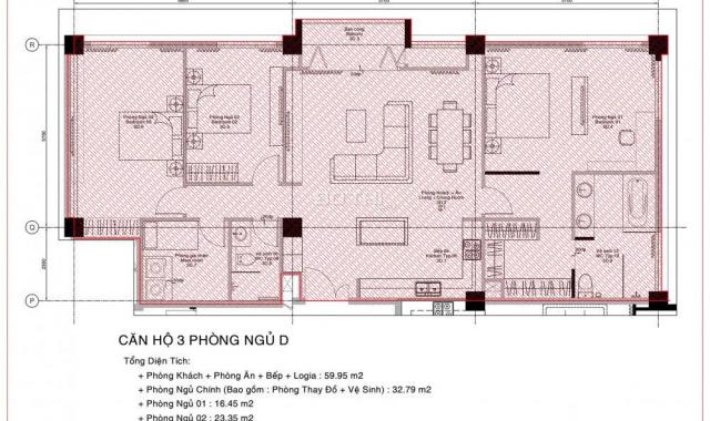 Bán căn hộ 3PN - Dự án Saigon Airport Plaza, TB, HCM - Diện tích 153m2 - Giá 6.6 tỷ - LH 0906887090