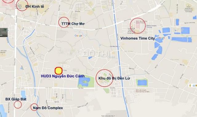 Cấn nhượng lại căn 52m2 tòa H1 chung cư HUD 3 Nguyễn Đức Cảnh, ban công chính Nam