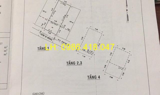 Bán nhà trong hẻm đường 44, DT 5 x 12m, 1 trệt, 2 lầu, sân thượng, giá 3,75 tỷ (Phan Huy Ích)