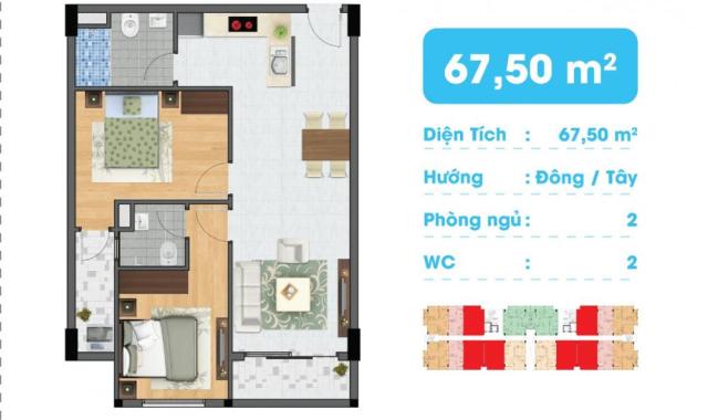 Bán căn hộ chung cư tại dự án chung cư An Lộc, Gò Vấp, Sài Gòn diện tích 65m2, giá 1 tỷ