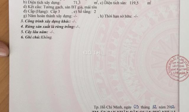 Bán nhà HXH 91/19/3 Nguyễn Trọng Tuyển, P. 15, Q. Phú Nhuận. DT: (3.8 x 23)m Đông Nam