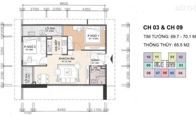 Tôi cần bán gấp 2 căn hộ tầng 18 DT 65 m2 (căn số 3 và số 9) dự án A10 Nam Trung Yên, Cầu Giấy