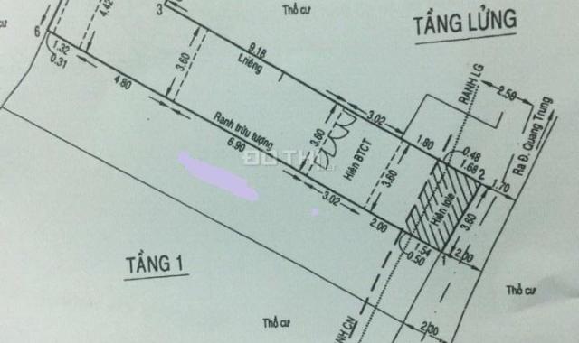 Bán nhà nát hẻm 417 Quang Trung, Phường 10, quận Gò Vấp, 3,6 x 21m, giá 3,02 tỷ