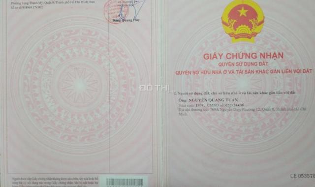Bán đất đường Trương Văn Thành, P. Hiệp Phú, Q. 9, giá 4,95 tỷ/133,6m2