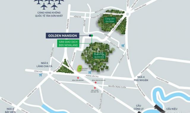 Căn hộ Golden Mansion vị trí gần sân bay chỉ còn căn duy nhất, giá tốt trên TT 2.7 tỷ 