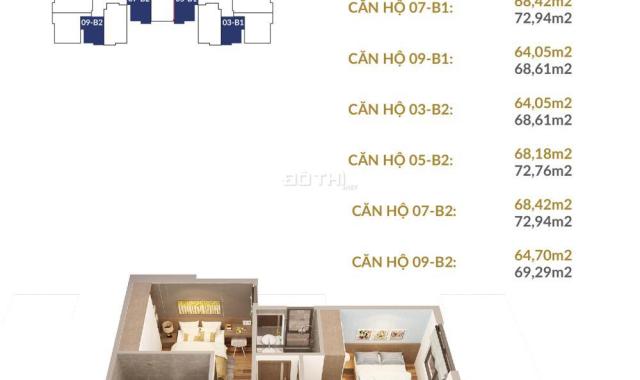 Bán căn hộ chung cư tại Phường Định Công, Hoàng Mai, Hà Nội diện tích 67m2