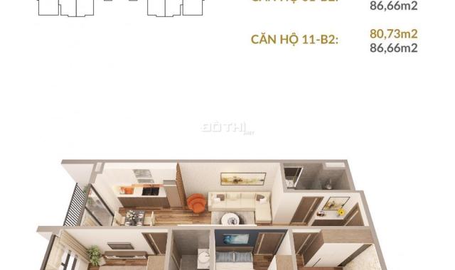 Bán căn hộ chung cư tại Phường Định Công, Hoàng Mai, Hà Nội diện tích 67m2