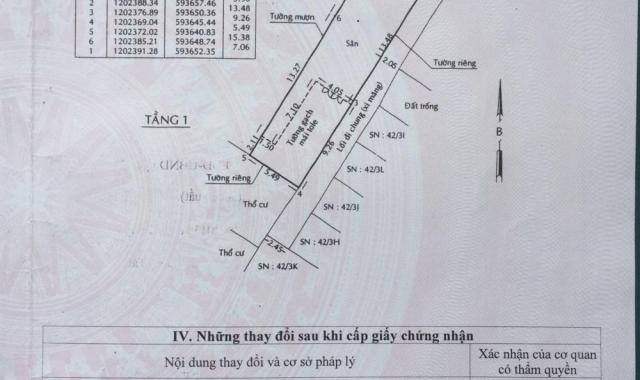 Chính chủ bán đất ở 42/3 đường Mỹ Huề 8m, xã Trung Chánh, huyện Hóc Môn, vị trí đẹp, DT 128.6m2