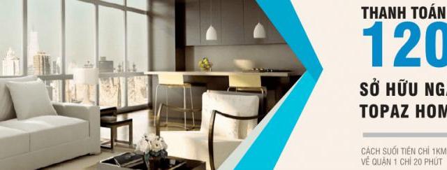 Căn hộ Topaz Home 2, quận 9. Giá 990 triệu/2 phòng ngủ, 47 m2