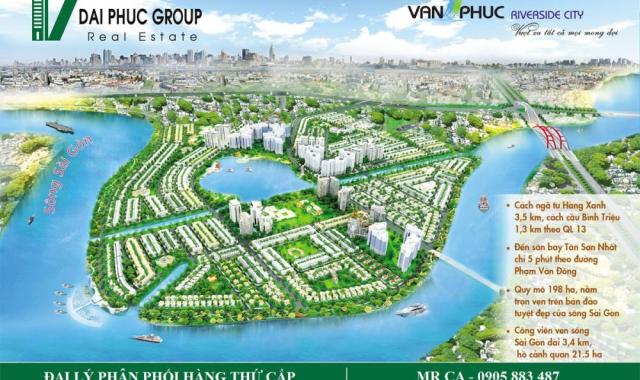 Tôi cần bán gấp nhà thô shophouse, 5x20m, block N MT 35m thuộc KĐT Vạn Phúc Riverside City, 7.8 tỷ