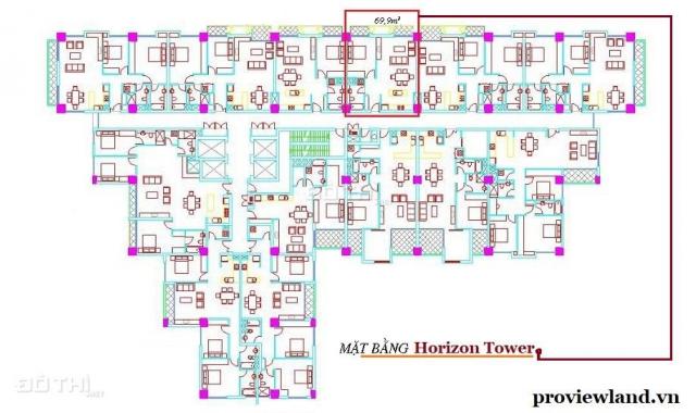Cho thuê căn hộ tại tòa nhà Horizon, Quận 1, diện tích 70m2, giá 18.61 triệu/tháng