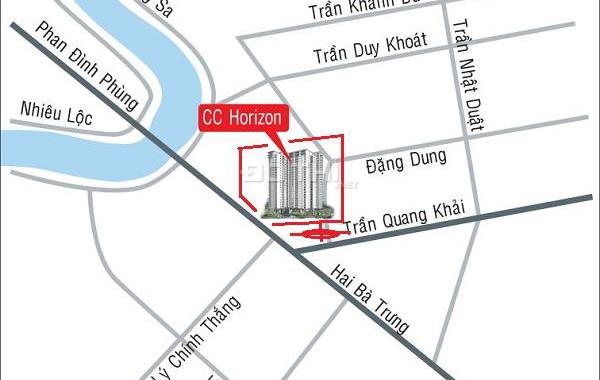 Cho thuê căn hộ tại tòa nhà Horizon, Quận 1, diện tích 70m2, giá 18.61 triệu/tháng