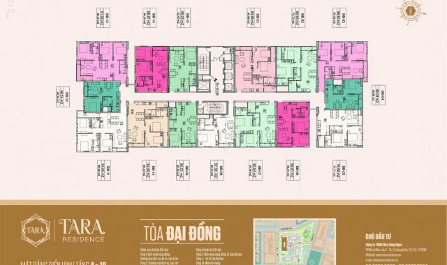 Bán căn hộ Tara Residence, Q. 8, diện tích 80m2, giá 2,2 tỷ, đã giao nhà - 0906226149