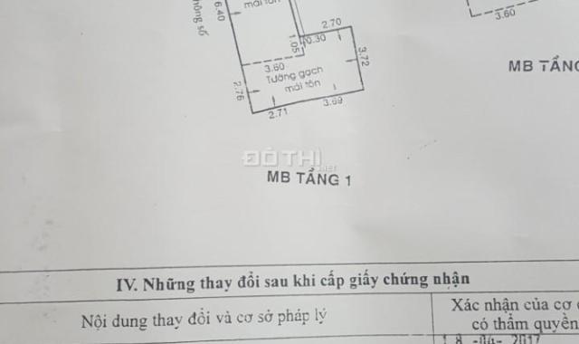 Bán gấp nhà 10/28/5 Thoại Ngọc Hầu, DT 3.4x11m NH 6m, trệt 1 lầu, hẻm 3m, giá 3.3 tỷ TL, 0933198277