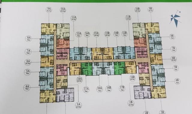 Chung cư nhà ở CBCS Công An 282 Nguyễn Huy Tưởng, 64m2, giá 16tr/m2. 038.227.6666